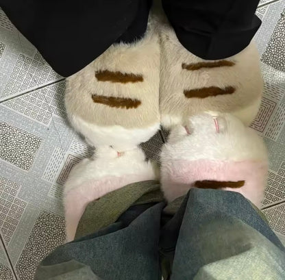 Nos pantoufles chat