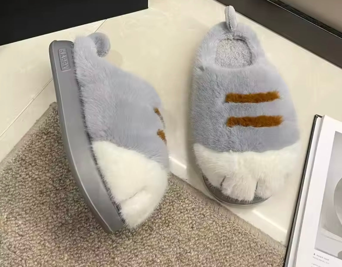 Nos pantoufles chat